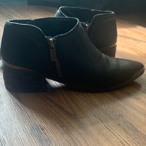 Lucky Brand Black Ankle Boots